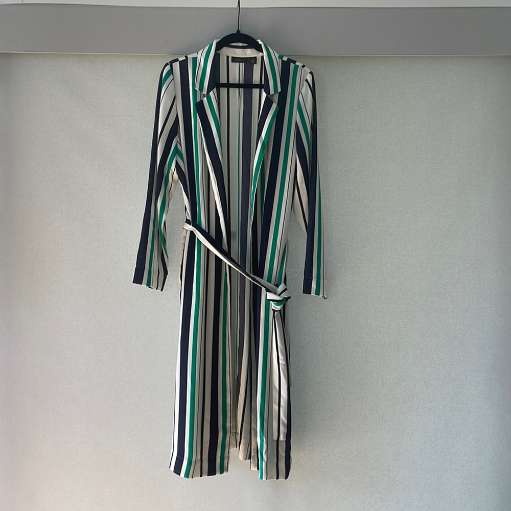 Halogen light weight multicolor striped duster